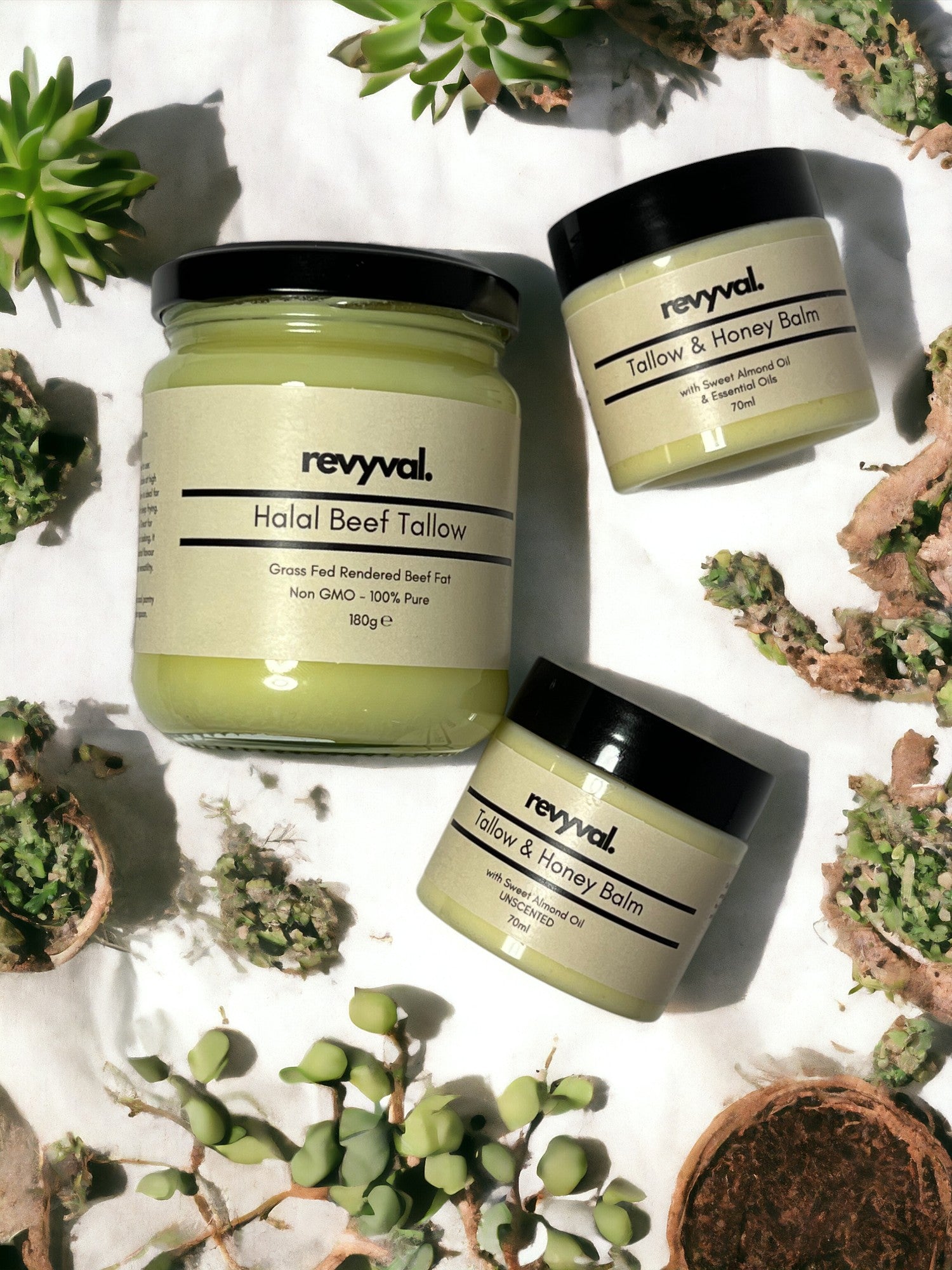 Revyval Halal Tallow Skincare: Grass-Fed Beef Tallow Skincare Products
